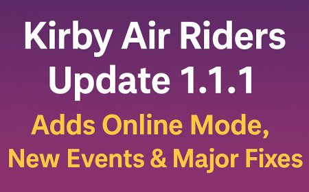 Kirby Air Riders Update 1.1.1 Adds Online Mode, New Events & Major Fixes
