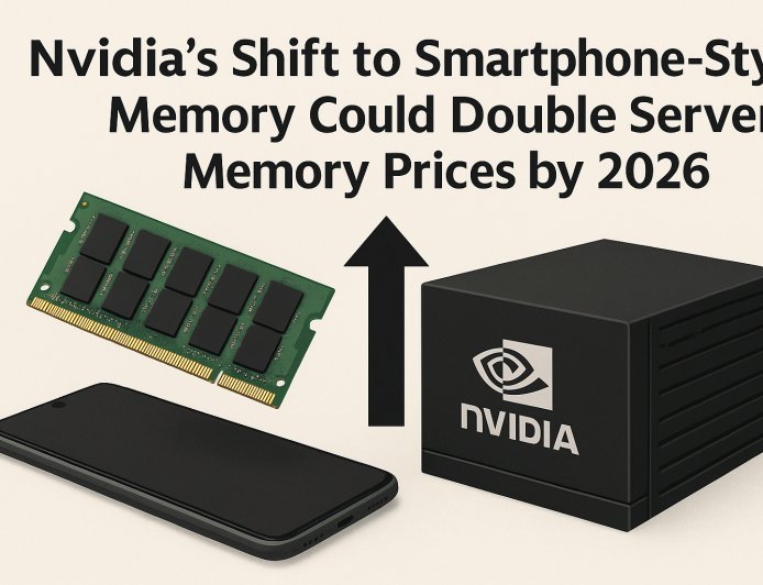 Nvidia’s Shift to Smartphone-Style Memory Could Double Server Memory Prices by 2026